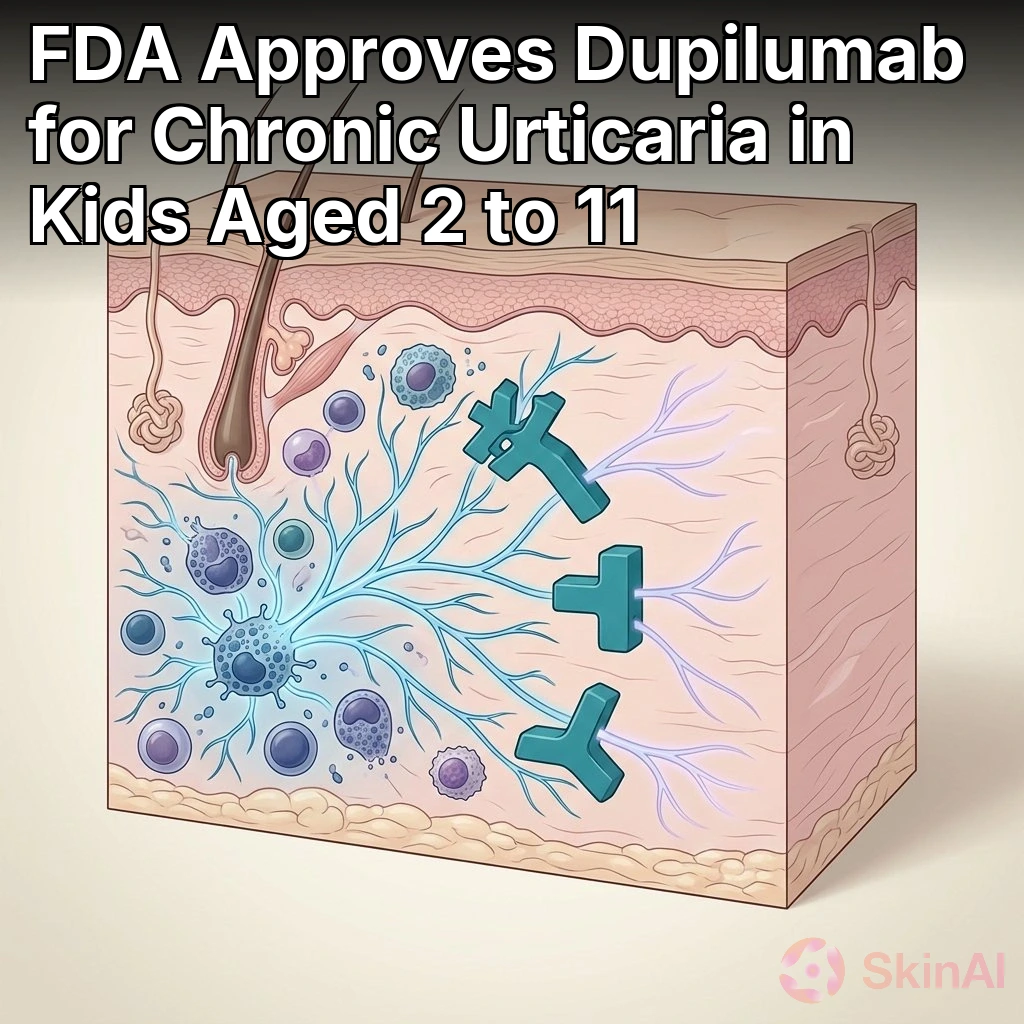 FDA godkender Dupilumab til kronisk urticaria hos børn i alderen 2 til 11 år.