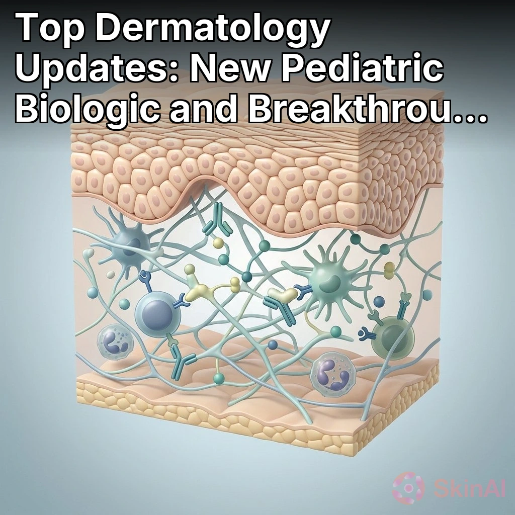 Nyheder fra dermatologien: Nye biologiske behandlinger til børn og banebrydende behandlinger
