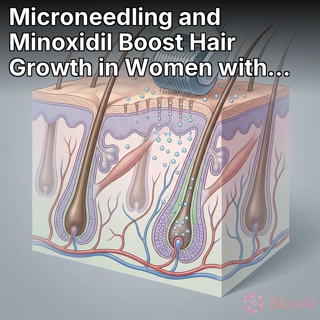 Microneedling and Minoxidil Boost Hair Growth in Women with Pattern Hair Loss