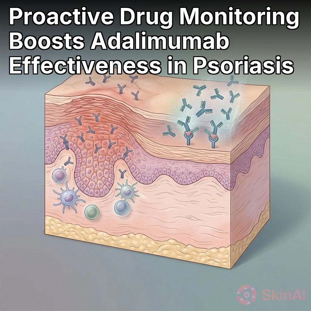 Proaktiv läkemedelsövervakning ökar effektiviteten av Adalimumab vid psoriasis.