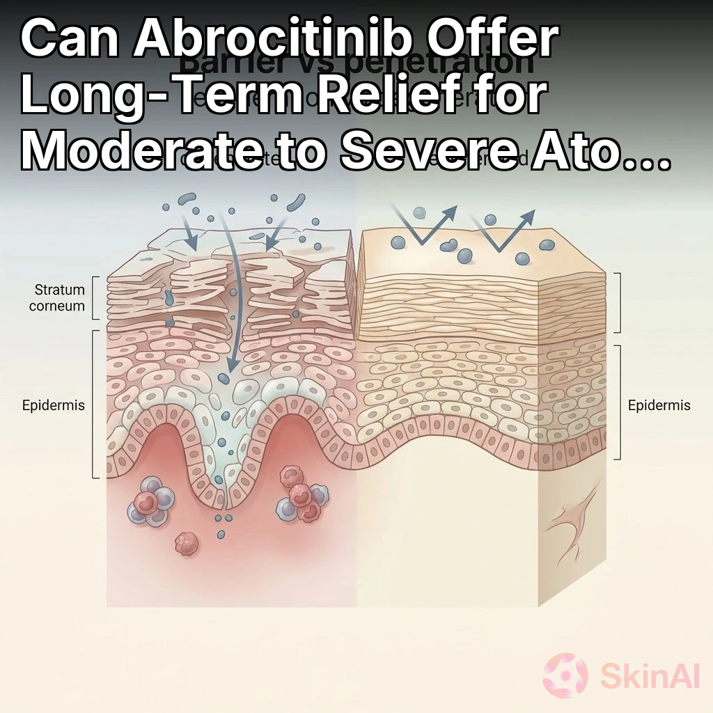 ¿Puede el Abrocitinib ofrecer alivio a largo plazo para la dermatitis atópica moderada a severa?